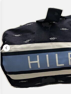 Tommy Hilfiger Duffel Bag Navy Blue Logo Large 21”L X 12”H X 10”D